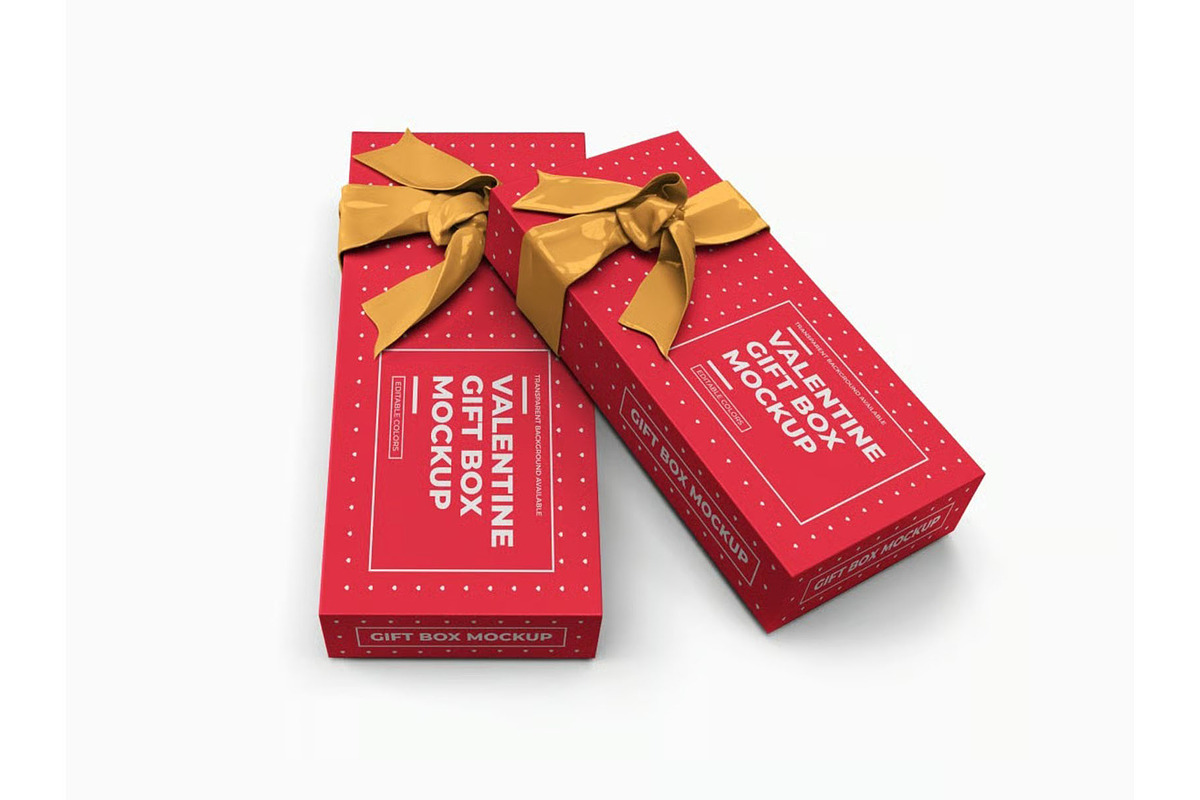 Gift Box Packaging Mockup Template, a Packaging Mockup by DesignRushMarket (Photo 3 of 11)