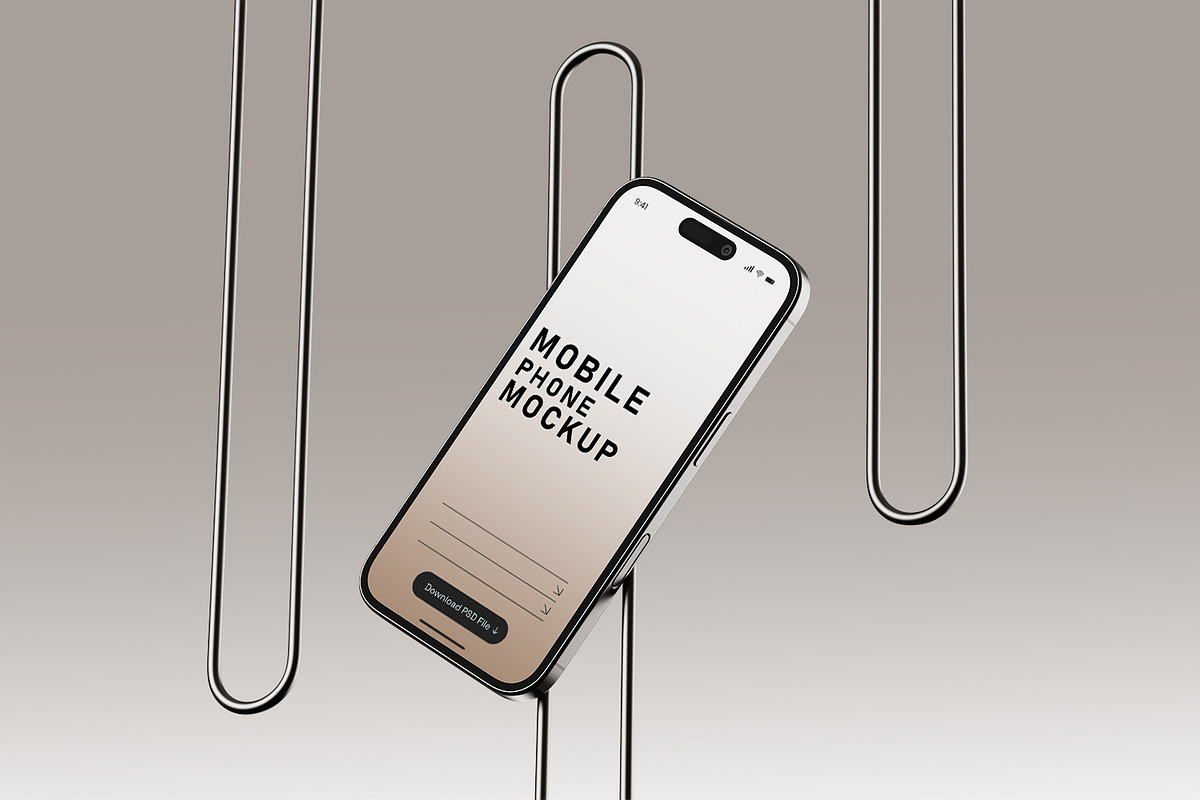 iPhone 16 Pro Mockup Set, an iPhone Mockup by pixelmock (Photo 13 of 14)
