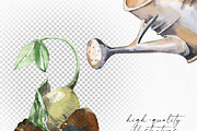 Watercolor Gardening Time, a Food Illustration by Olga Koelsch (Thumbnail 11 of 19)