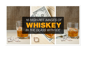 Glass of Whiskey with ice