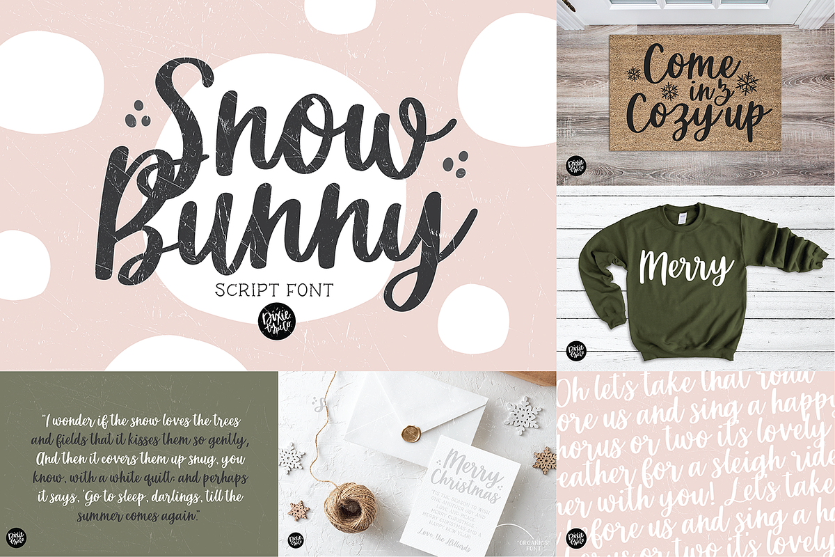 FARMHOUSE CHRISTMAS FONT BUNDLE, a Script Font by Blush Font Co. (Photo 19 of 26)