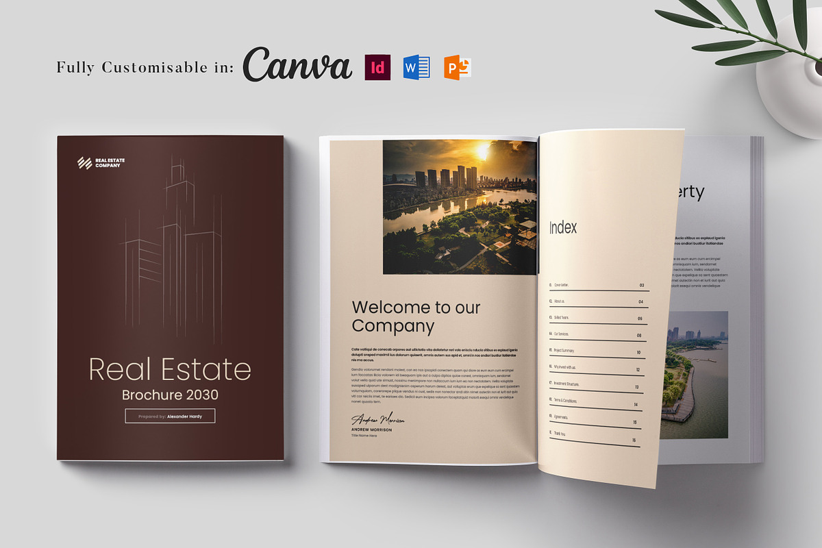 Professional Real Estate Brochure, a Brochure Template by Niofix (Photo 1 of 6)