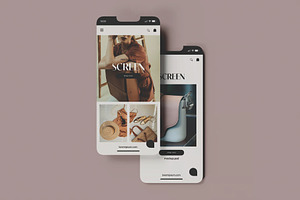 Smartphone Website Layout Mockup, an Advertising Mockup by skybluecreative
