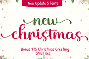 New Christmas - Christmas Font, a Script Font by BearyType Studio (Thumbnail 3 of 19)