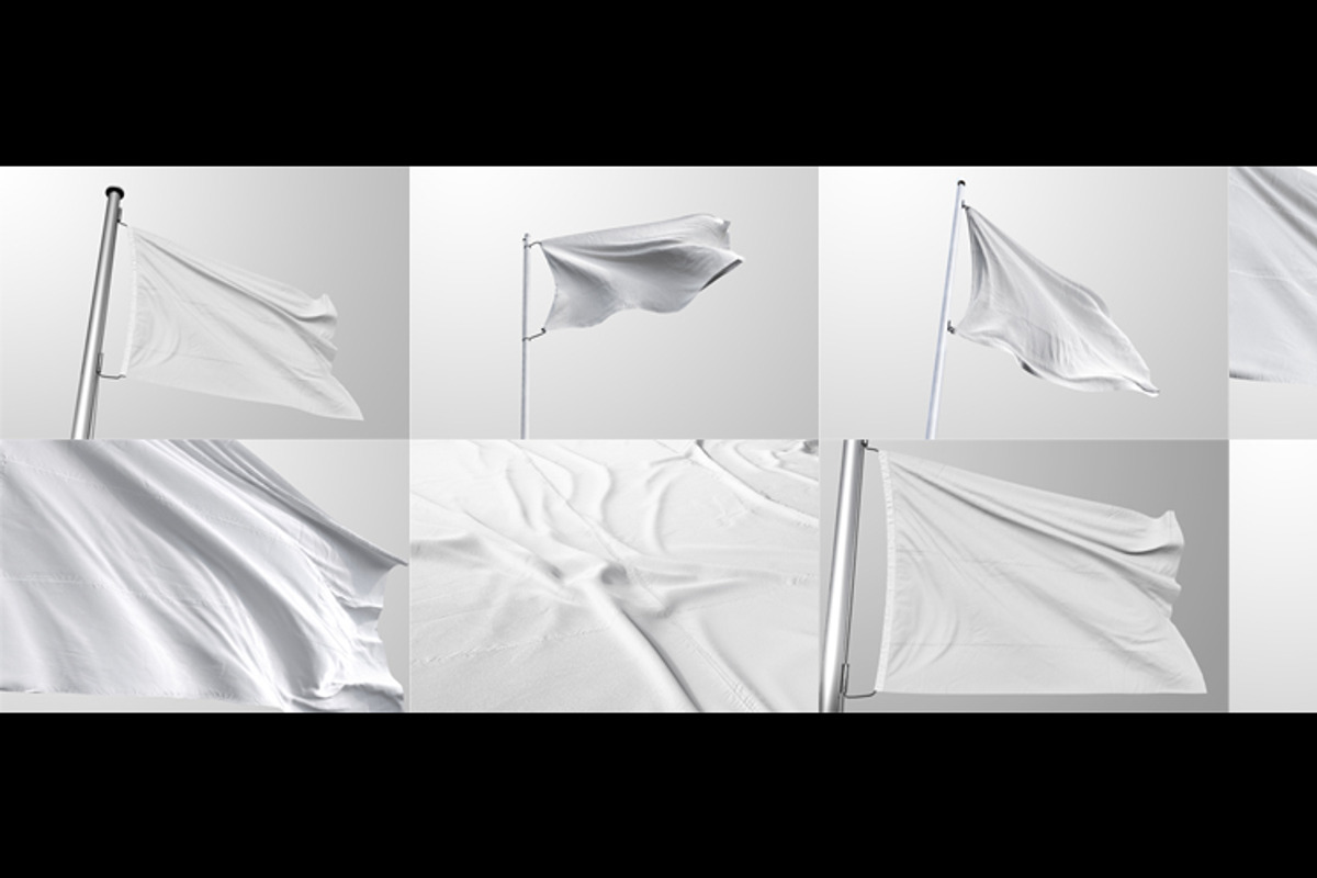 10 Realistic 3D Flag Mock Up`s v.2, a Product Mockup by GK Creative (Photo 9 of 9)
