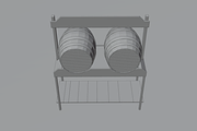 3D Wooden Barrel, a Furniture 3D Model by Dudukbersama (Thumbnail 2 of 2)