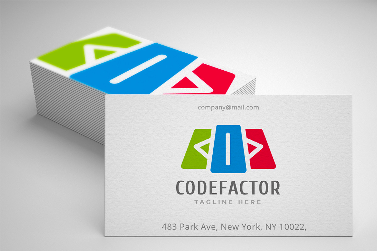 Code Factor Logo, a Branding & Logo Template by Design_Planet