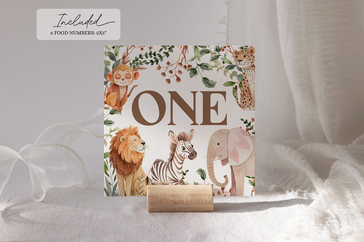 Safari Baby Shower Game Bundle, a Templates & Theme by VeliusCreativeStudio (Photo 5 of 6)