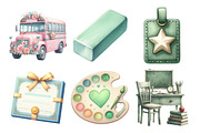 Whimsical Teacher Themed Clipart, an Illustration by Daily.Designs (Thumbnail 5 of 5)