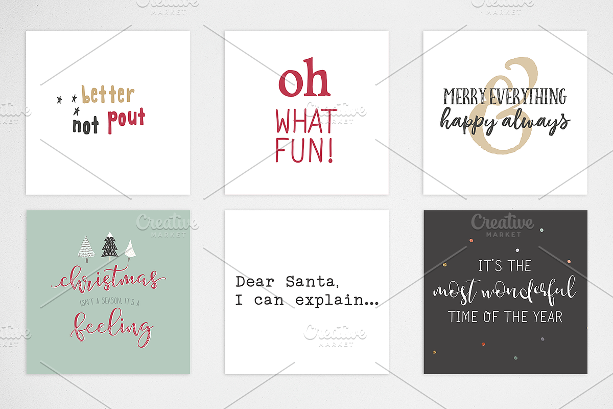 Animated Christmas Social Quotes, a Templates & Theme by Garlic Friday Design (Photo 5 of 6)