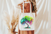 watercolor happy spring tree clipar, an Illustration by Designworld (Thumbnail 8 of 8)
