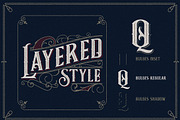 Bulges Layered + Ornament, a Font by libertype (Thumbnail 4 of 8)