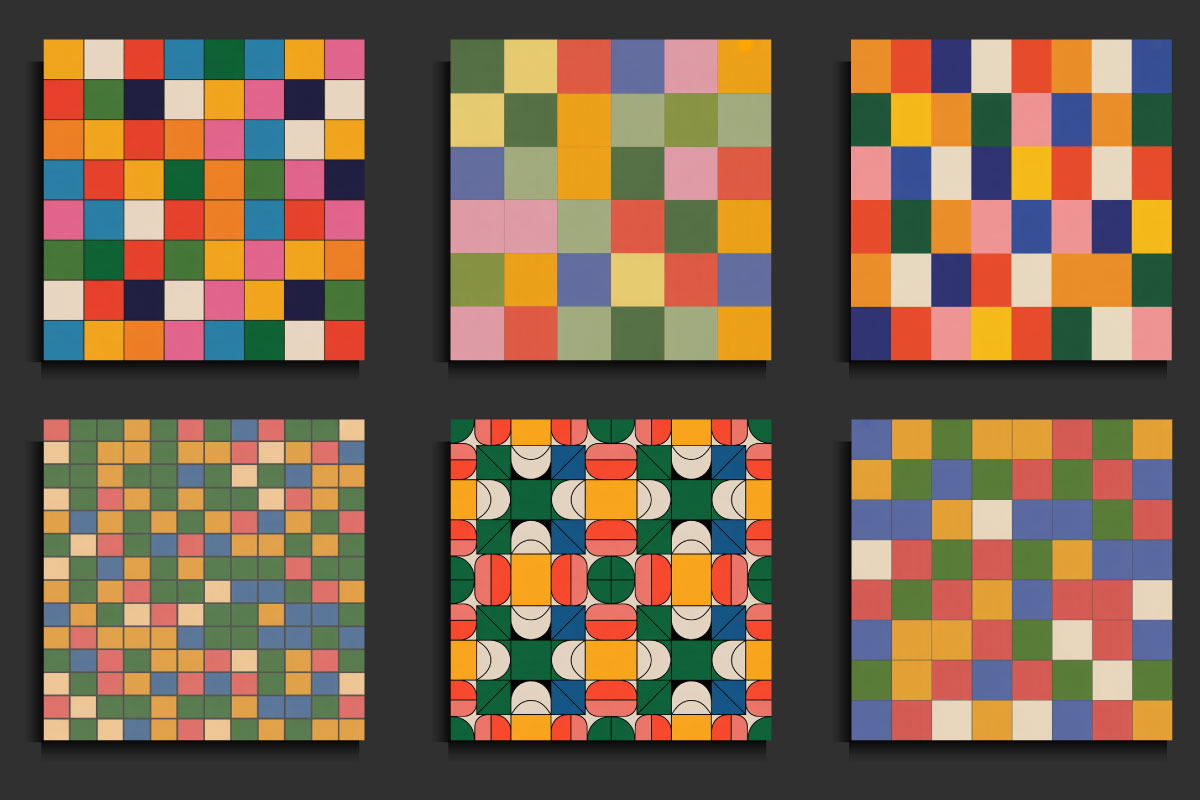 Mosaic Seamless Patterns, a Pattern Graphic by protabsorkar11 (Photo 3 of 4)