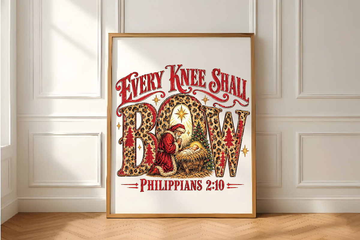 Every Knee Shall Bow PNG, a Seasonal Illustration by Daily.Designs (Photo 5 of 5)
