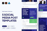 Social Media Job Seeker Templates, a Social Media Template by madebynoval (Thumbnail 1 of 3)