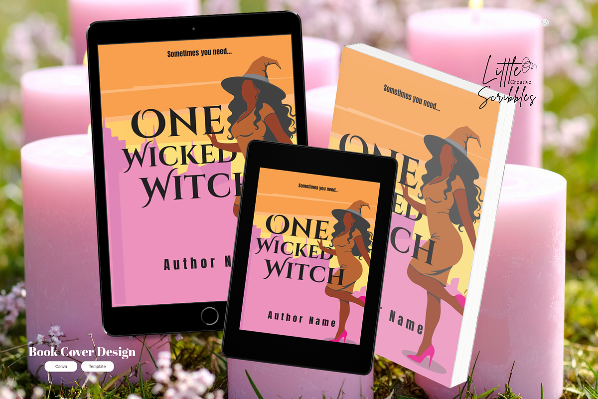 Witch Premade Cover Canva Template, a Print Template by Little Creative Scribbles (Photo 1 of 4)