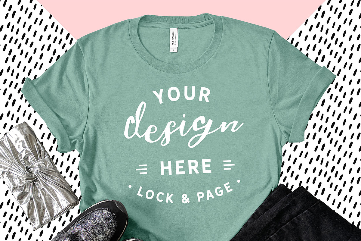 Bella Canvas 3001 Graphic Mockups, a Shirt Mockup by lock and page (Photo 28 of 65)