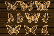 Butterfly SVG File Bundle, Laser Cut, an Object Graphic by Libby Wishes (Thumbnail 2 of 3)