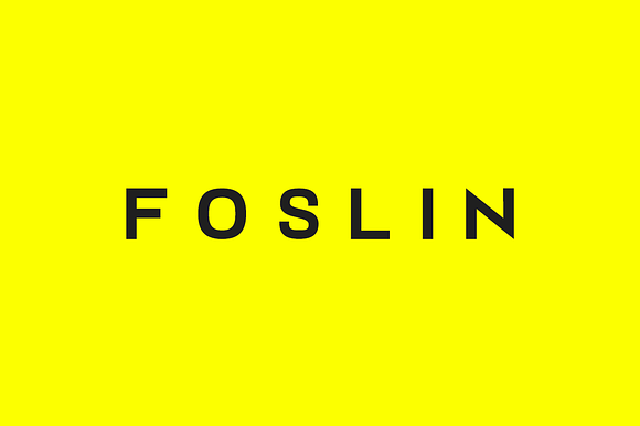 FOSLIN - Minimal Sans-Serif Typeface preview 8
