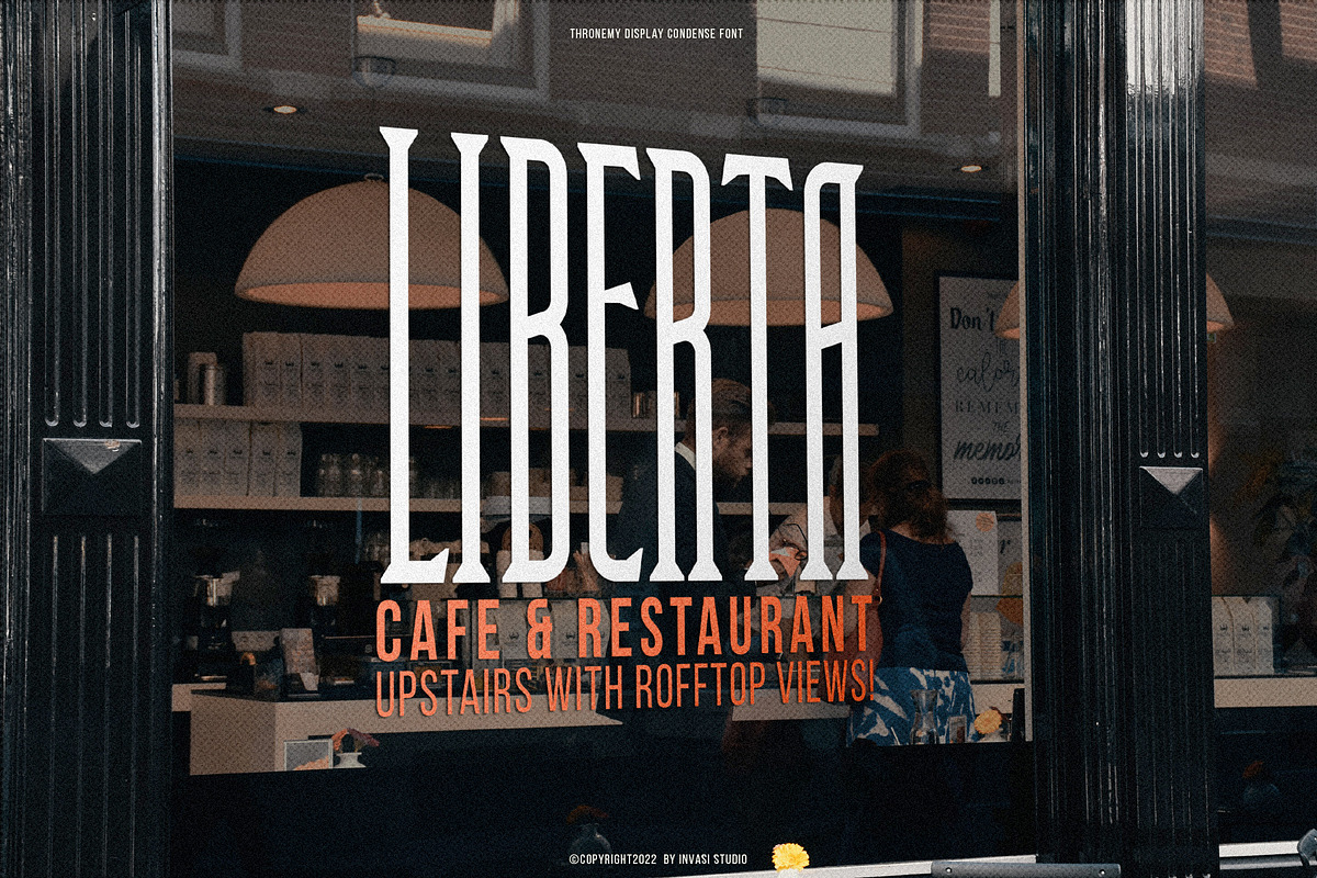 Thronemy - Condensed Serif Display, a Serif Font by Invasi Studio (Photo 5 of 8)
