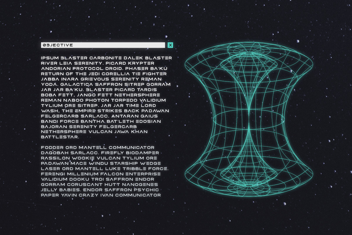 Polaris - Futuristic Font preview 4