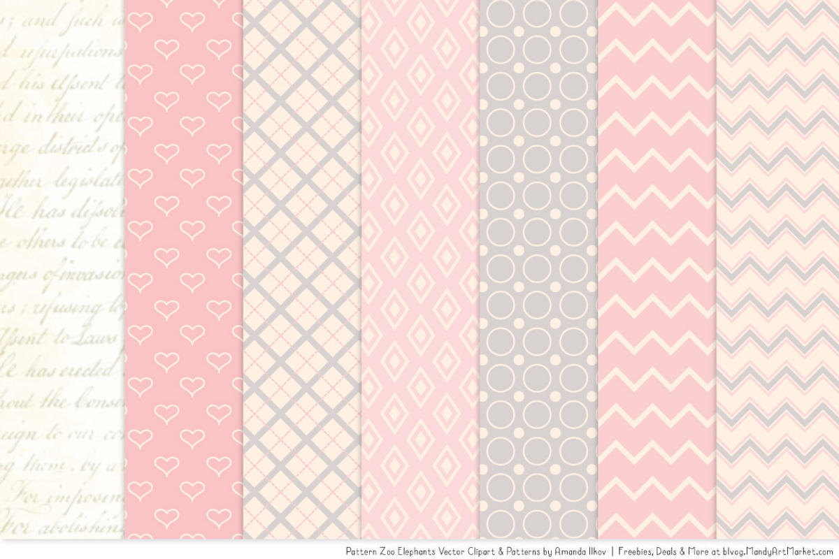 Soft Pink Elephant Clipart, a Graphic by Amanda Ilkov (Photo 4 of 4)