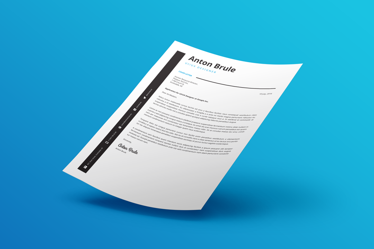 Anton Brule Resume Template, a Resume Template by Projectile (Photo 4 of 4)