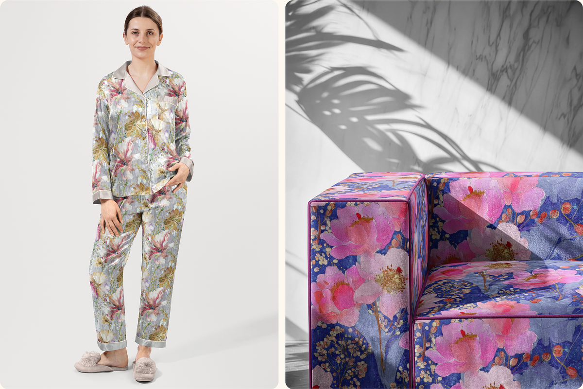 Mosaic Floral Seamless Patterns, a Pattern Graphic by Ninterints (Photo 21 of 21)