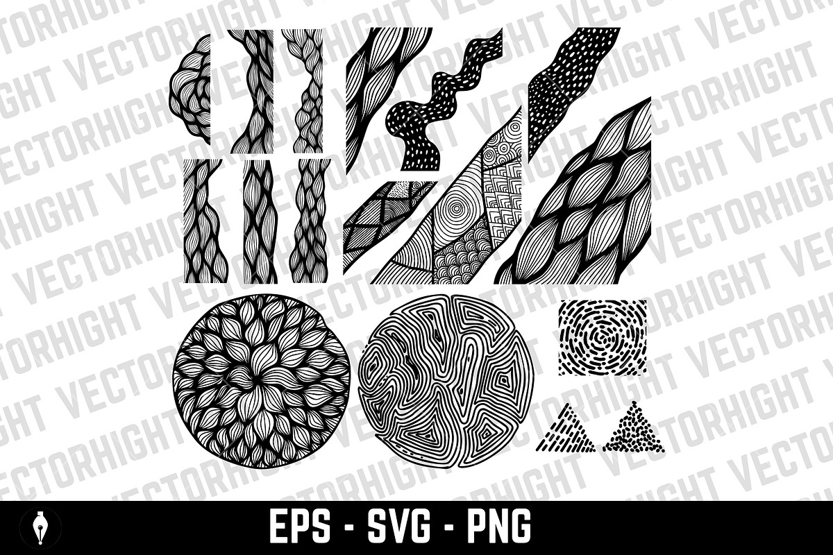 Set of tribal hand drawn elements., an Object Illustration by Vectorhight