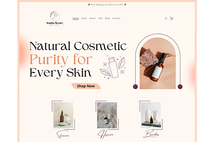 Aesthetic Skincare Shopify Theme