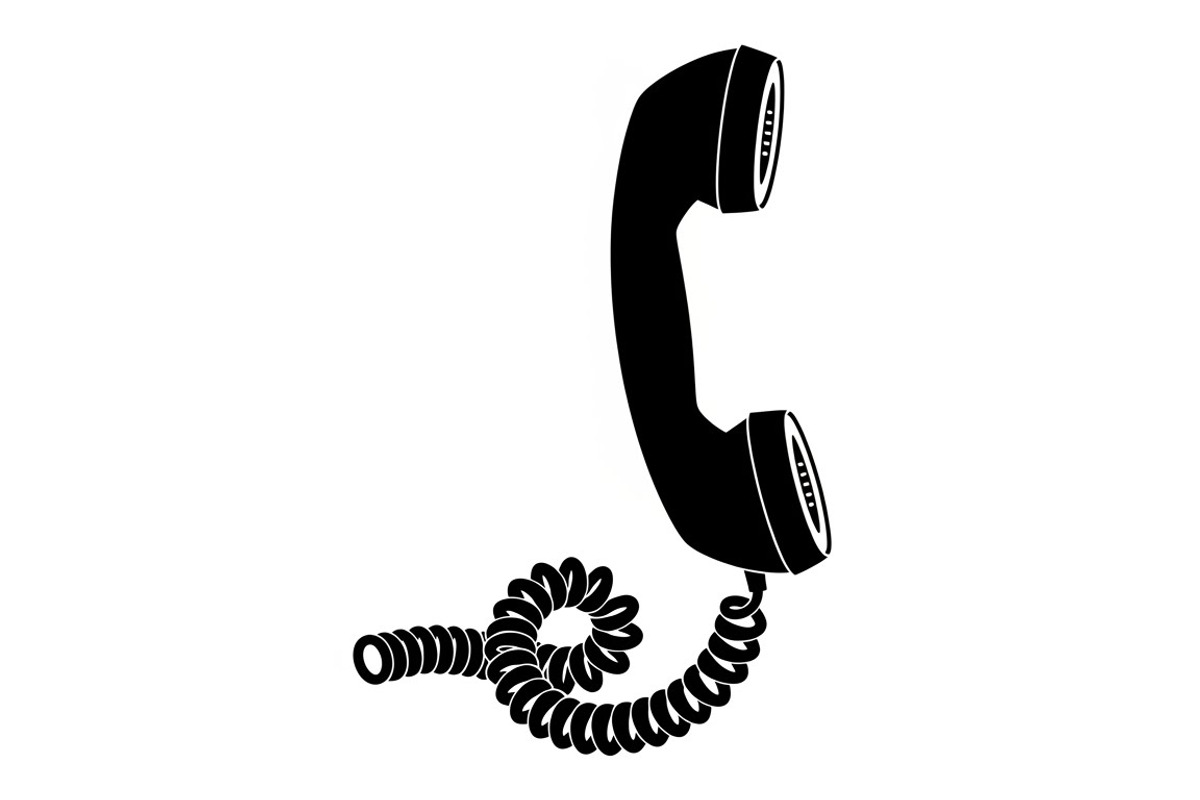 A classic vintage phone silhouette, an Illustration by Amazin_art (Photo 3 of 25)