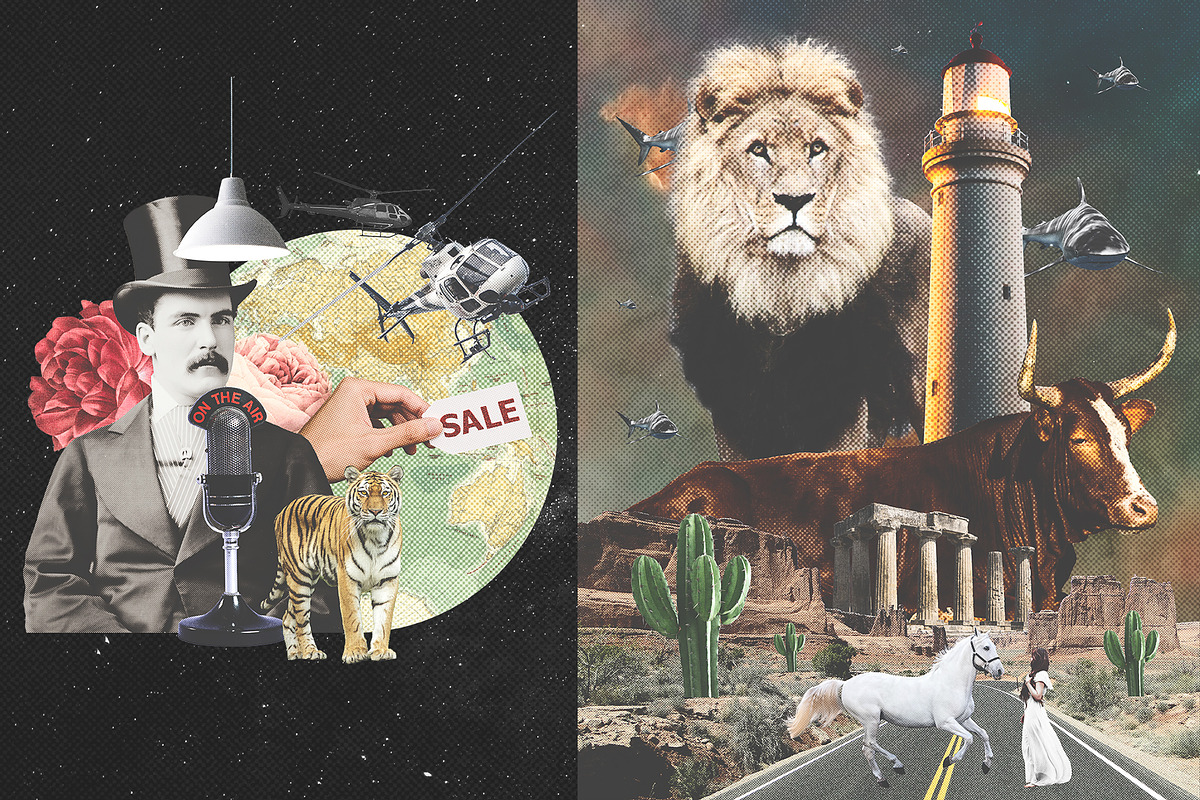 Collage Creator - 1400+ Cutouts, an Object Graphic by Graphicdome (Photo 12 of 47)