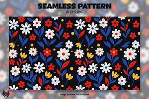 Minimalist Flowers - Pattern, a Pattern Graphic by NOX Labs
