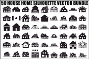 House Home Silhouette Vector Bundle, an Illustration by Amazin_art (Thumbnail 1 of 51)