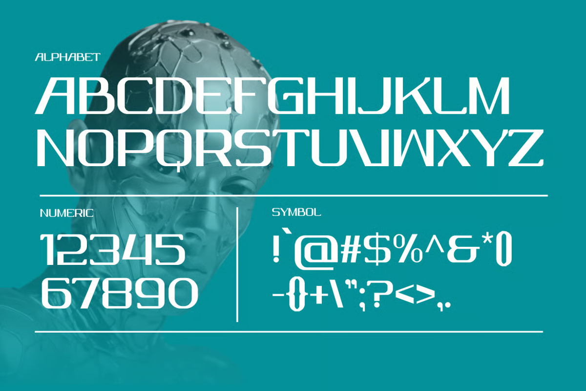 Zyphor – Modern Futuristic Font, a Sans Serif Font by Brand Earth (Photo 2 of 7)