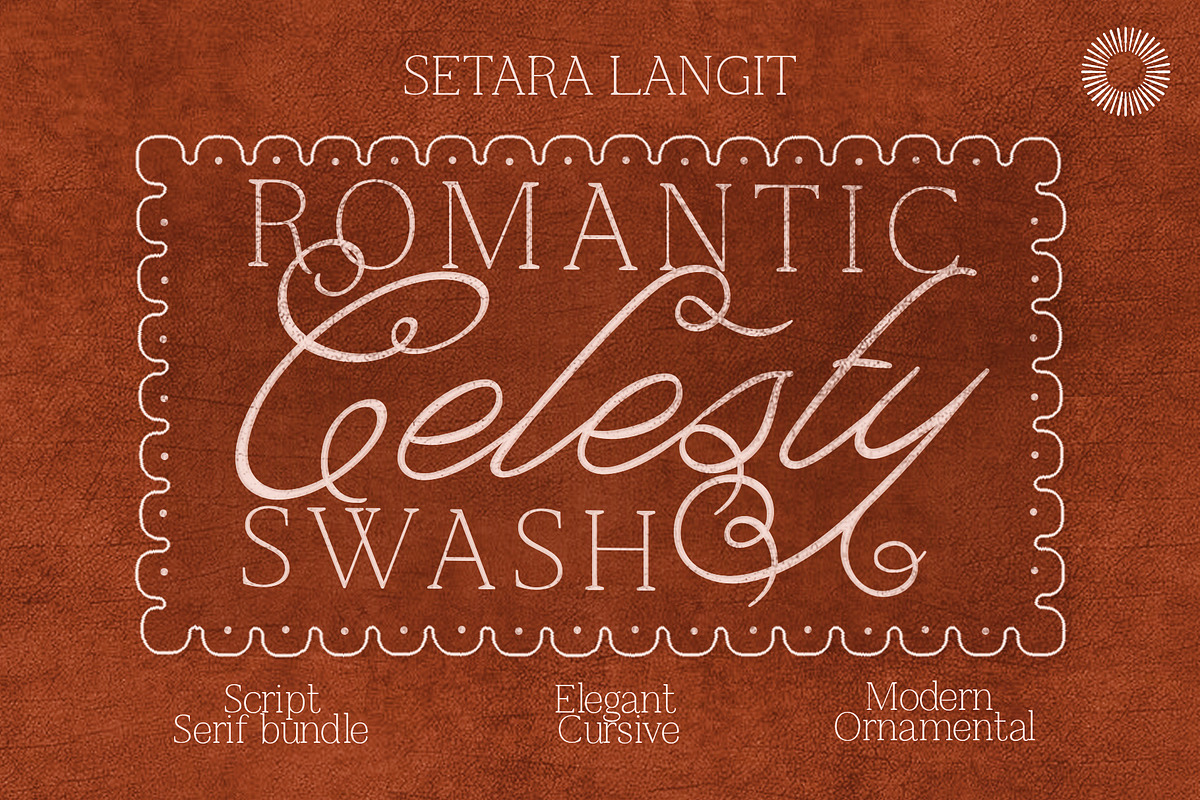 Celesty - Romantic Swash, a Script Font by Setara Langit CreativeStd (Photo 1 of 12)