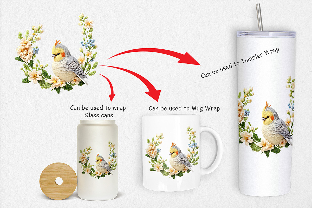Canary Embroidery Clipart, a Graphic by Artnoy (Photo 4 of 5)