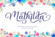 Mathilda - Modern Calligraphy Font, a Script Font by Letterafa Studio (Thumbnail 1 of 12)