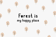 Secret forest | Cute Font, a Handwritten Font by JuliaVolkova (Thumbnail 7 of 12)