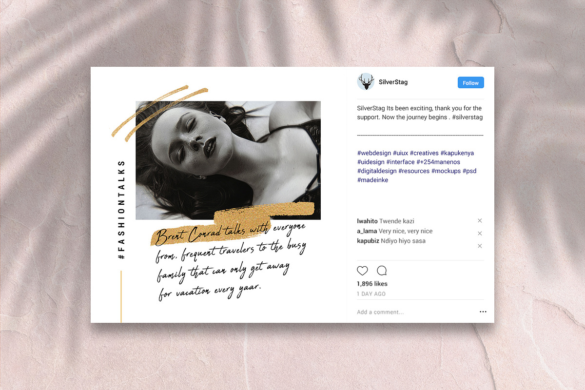 #InstaGold Animated Instagram Posts, a Social Media Template by SilverStag Type Foundry (Photo 4 of 15)