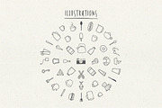 Hiatus Brush Font & Illustrations, a Font by Storyteller Imagery (Thumbnail 4 of 20)