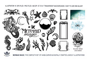 Mermaid Magic Linocuts, a Graphic by WhiteRiverStudio (Thumbnail 2 of 5)