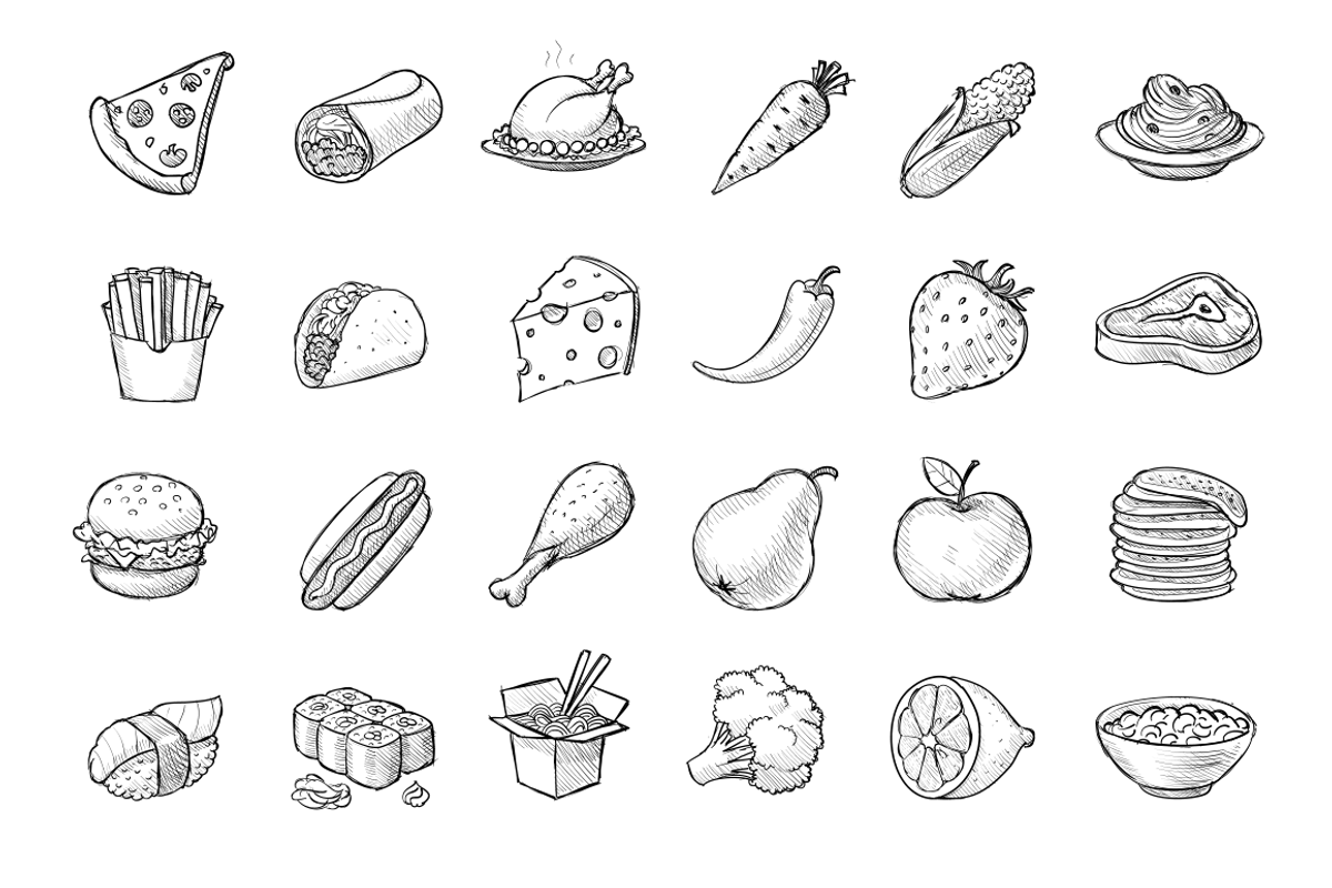 Sketchy Icons: Food&Drinks, an Icon by Iconka (Photo 2 of 3)