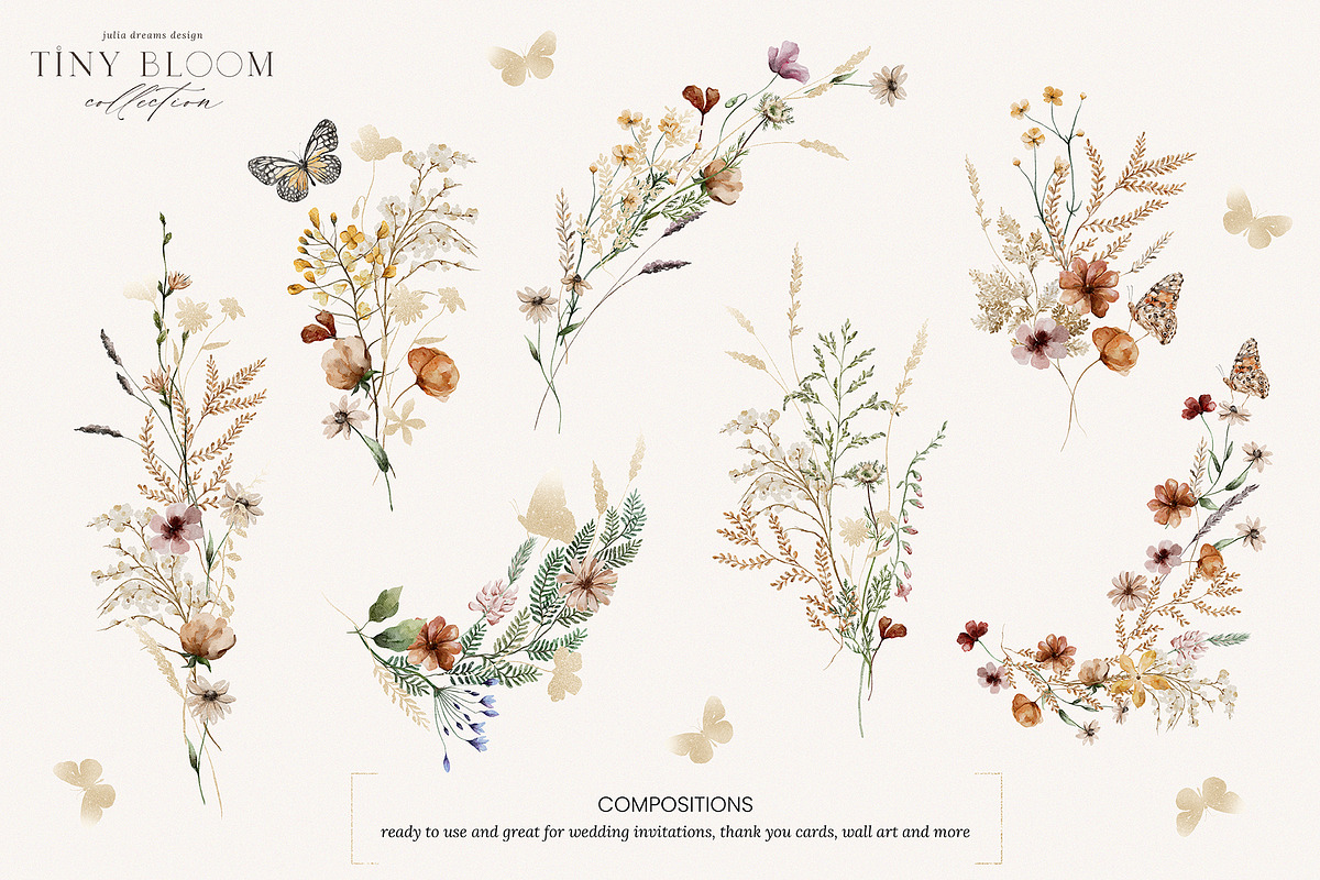 Tiny Bloom Collection, a Texture Illustration by Julia Dreams (Photo 9 of 10)