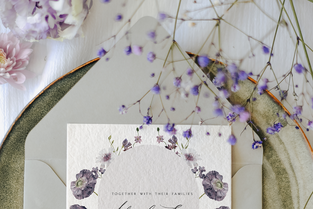NEW! Dusty Violet collection, a Decorative Illustration by Youksy (Photo 2 of 11)