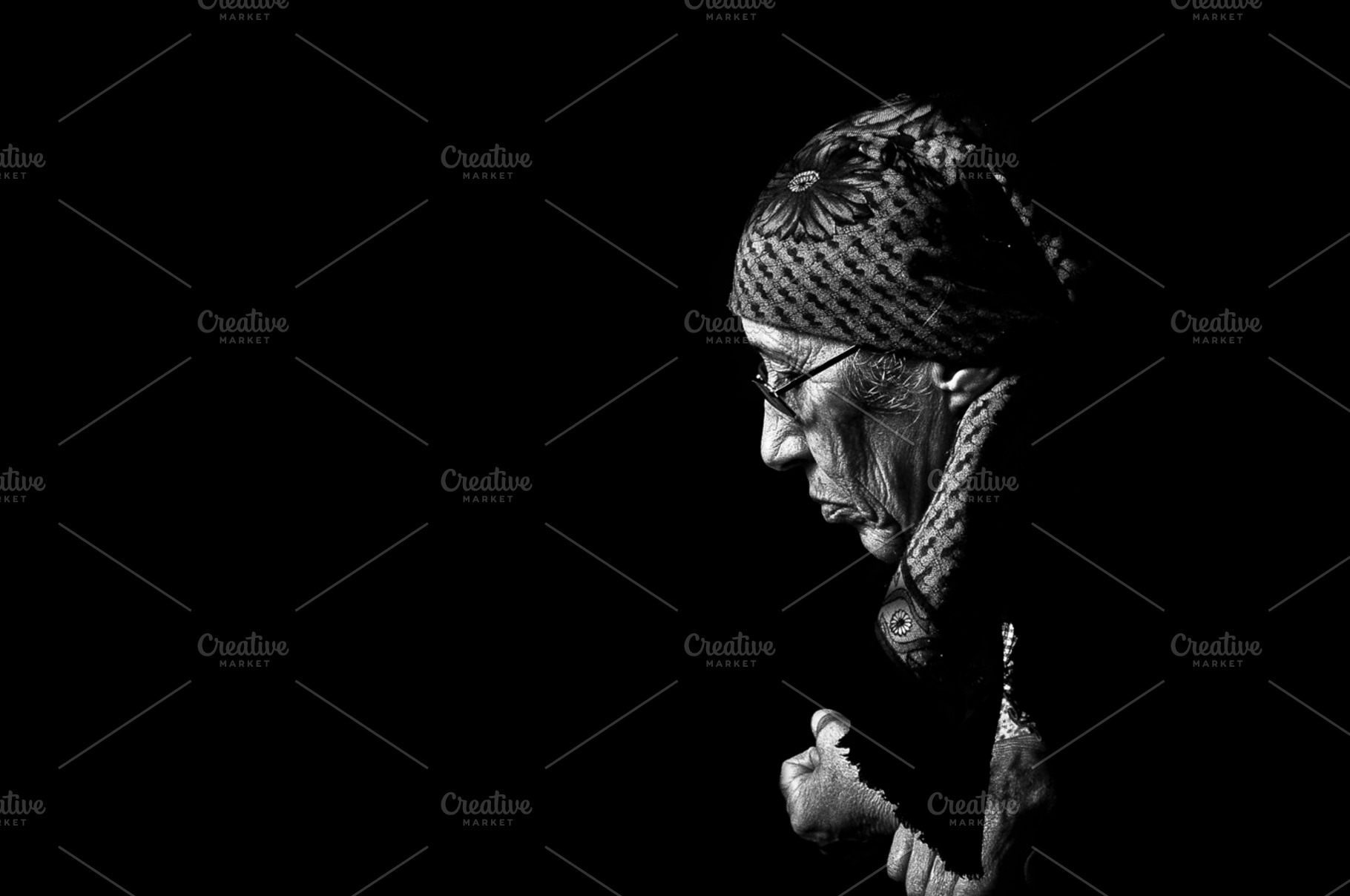 Old Woman Bw