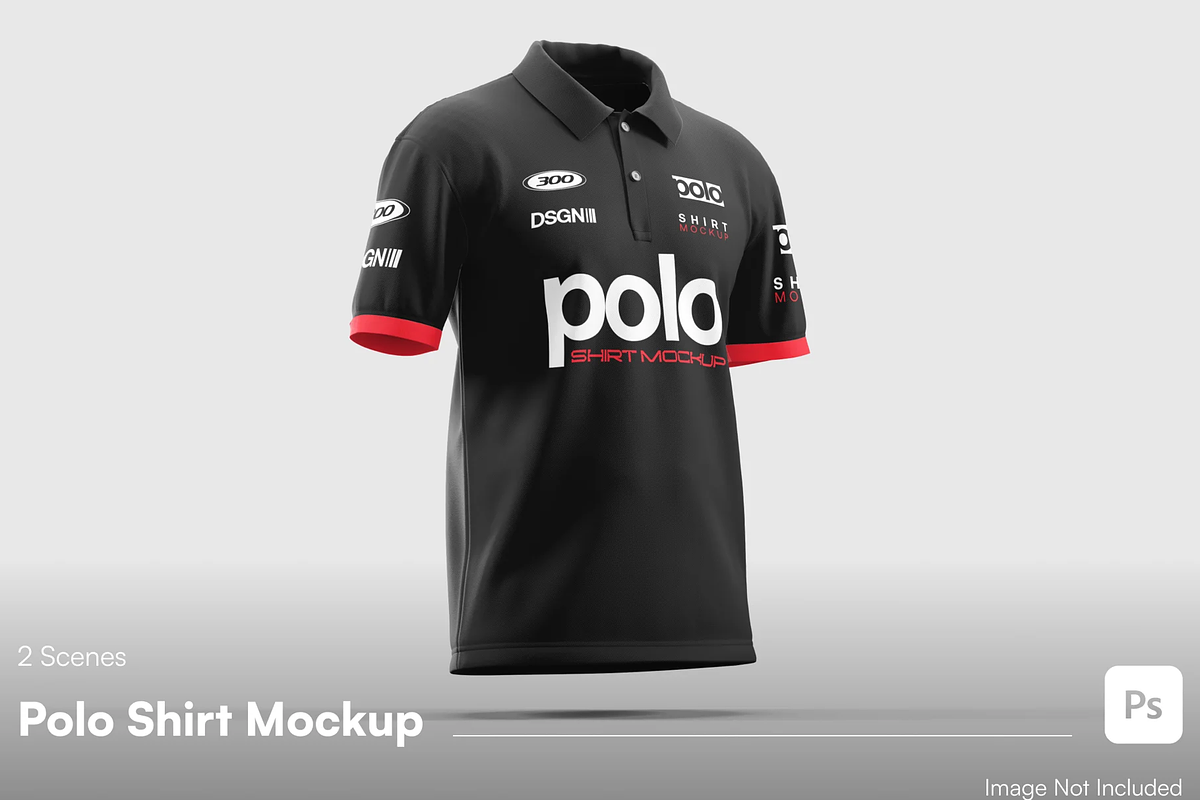 Polo Shirt Mockup - Front & Back, a Shirt Mockup by graphicsauce (Photo 1 of 4)