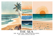 The Sea, a Seasonal Illustration by Digital Art Creations (Thumbnail 2 of 4)