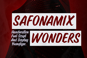 Safonamix Wonders - Font Duo, a Handwritten Font by Youngtype.Std