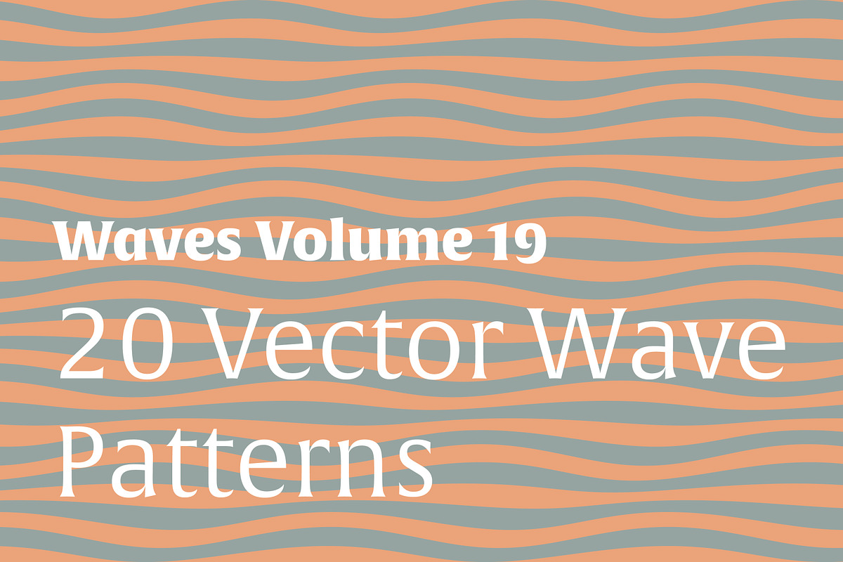 Waves Vol. 19 | 20 Vector Patterns, a Pattern Graphic by invisiblelayer (Photo 1 of 6)